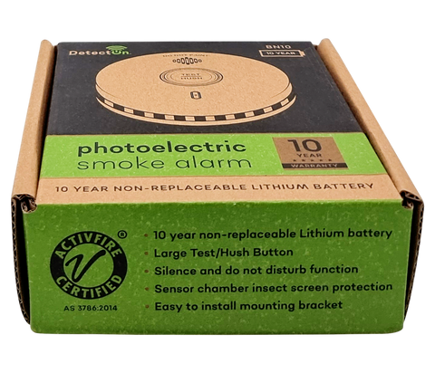 Photoelectric Smoke Alarm 10 Year Sealed Lithium Battery